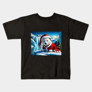 Santa Baby Polar Bear Kids T-Shirt